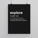 Load image into Gallery viewer, Explore Definition - Custom Travel Posters
